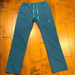 FIGS Caribbean Blue Scrub Pants, Small